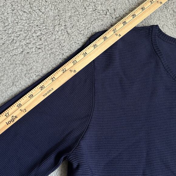 10 Crosby Derek Lam Womens Size XL Long Sleeve Side Tie Sweater Blue - Picture 14 of 16